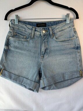 Free Assembly Cuffed Light‑Wash Jean Shorts – Size 0